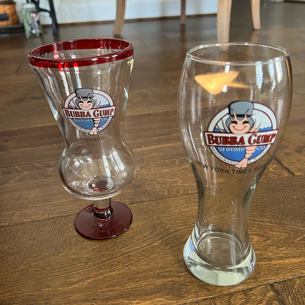 Two‎ Bubba Gump glasses